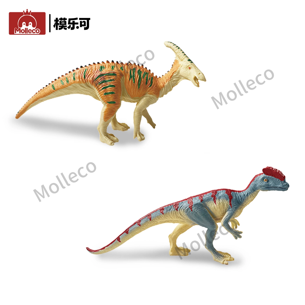 Molleco Dinosaur Figure Toys for Kids and Children Charonosaurus+Sinosaurus CP0159