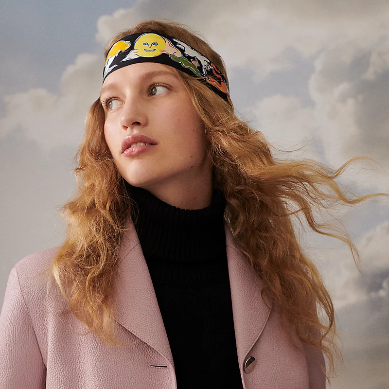 TOP HERMES One Thousand and One Rabbits Twilly Scarf 86 x 5 cm - 4 Colours