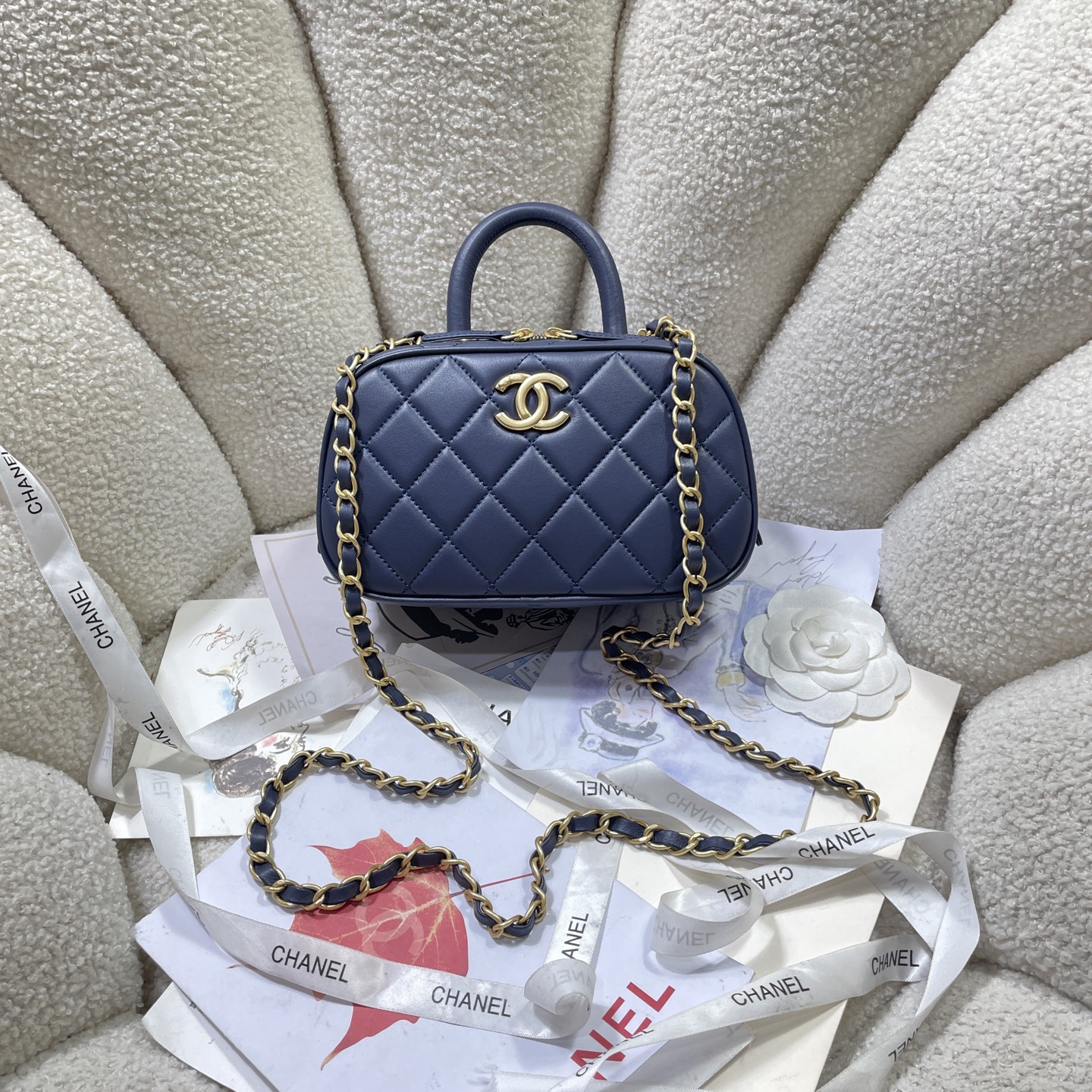 TOP CHANEL Maxi Bowling Bag 11.5*20*8.5cm  - 5 Colors