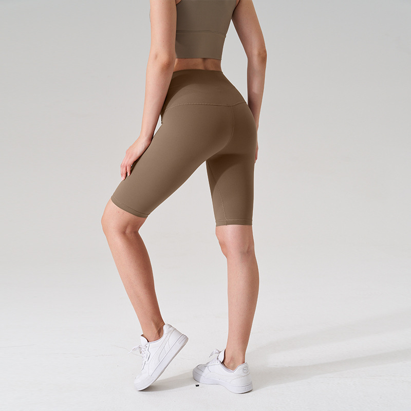 New NS Bare-feel five-point yoga pants for women, summer seamless tight yoga wear, high-waisted butt-lifting fitness yoga shorts levelkeen