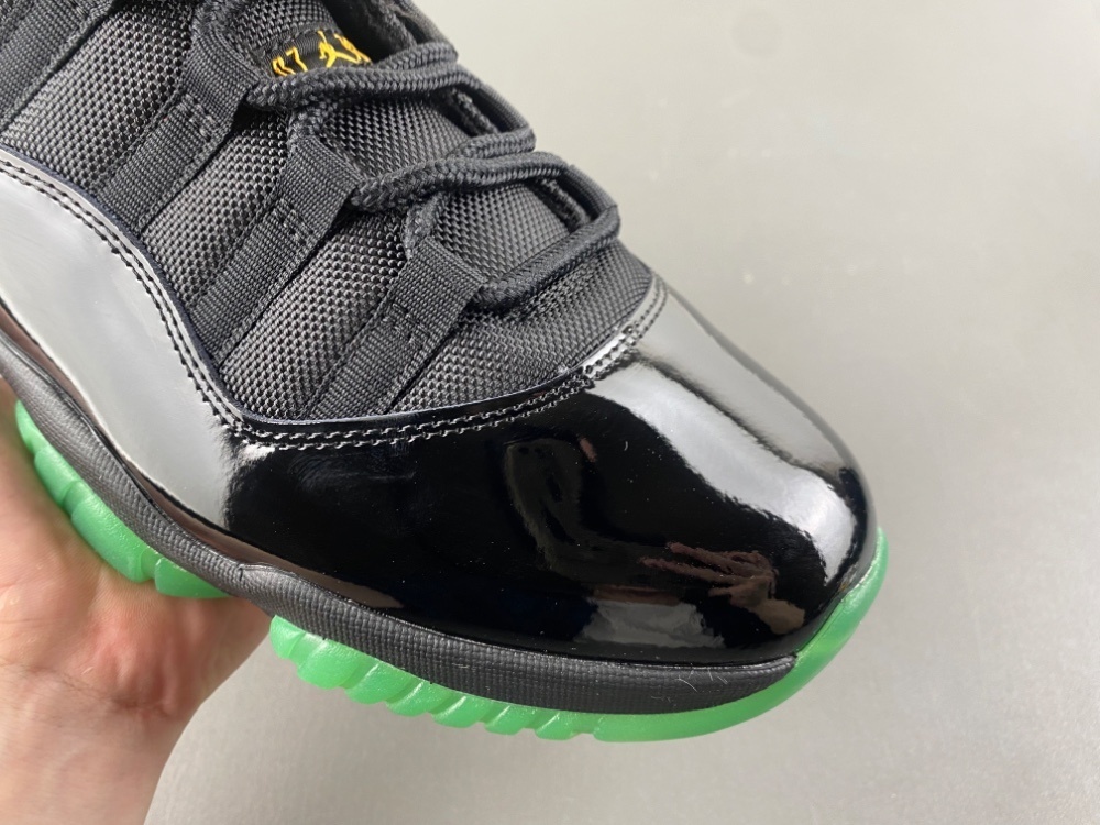 Air Jordan 11 Black, Green, Yellow