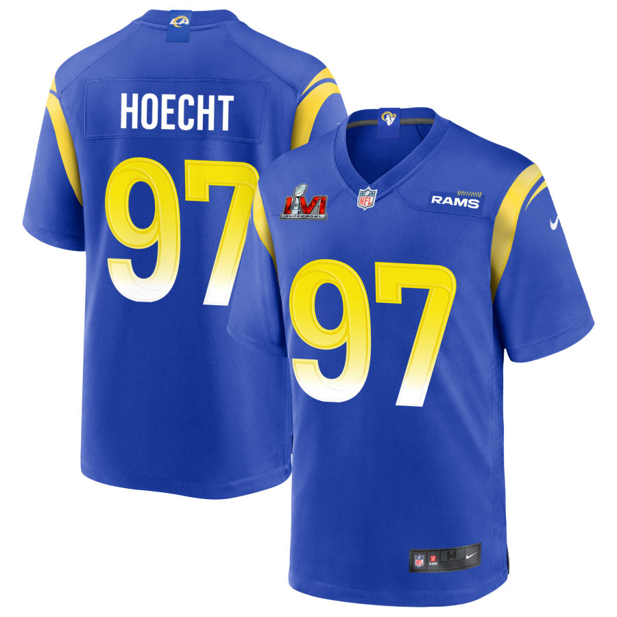 Michael Hoecht Los Angeles Rams  Super Bowl LVI Game Jersey - Royal