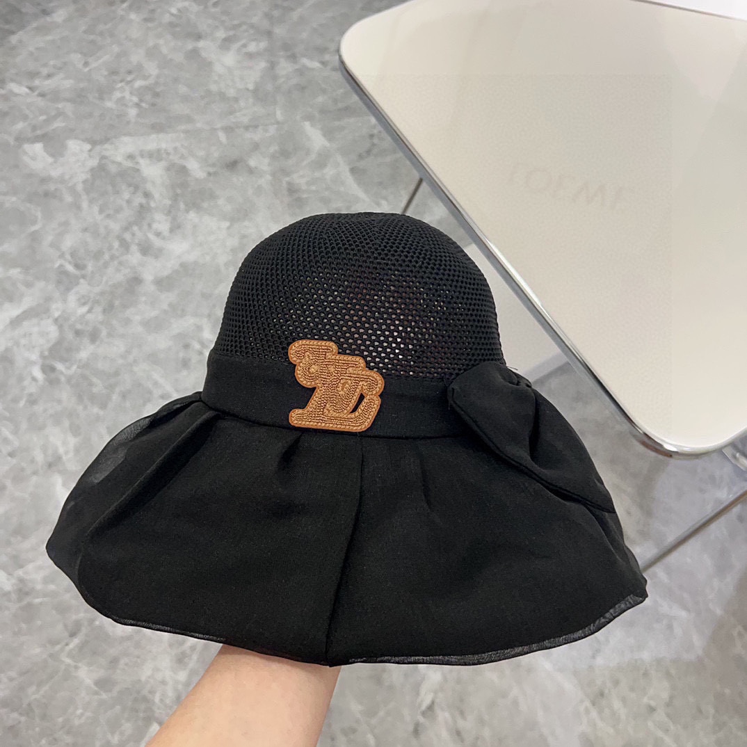 TOP Louis Vuitton LV Hollow Folding Bucket Hat - 4 Color