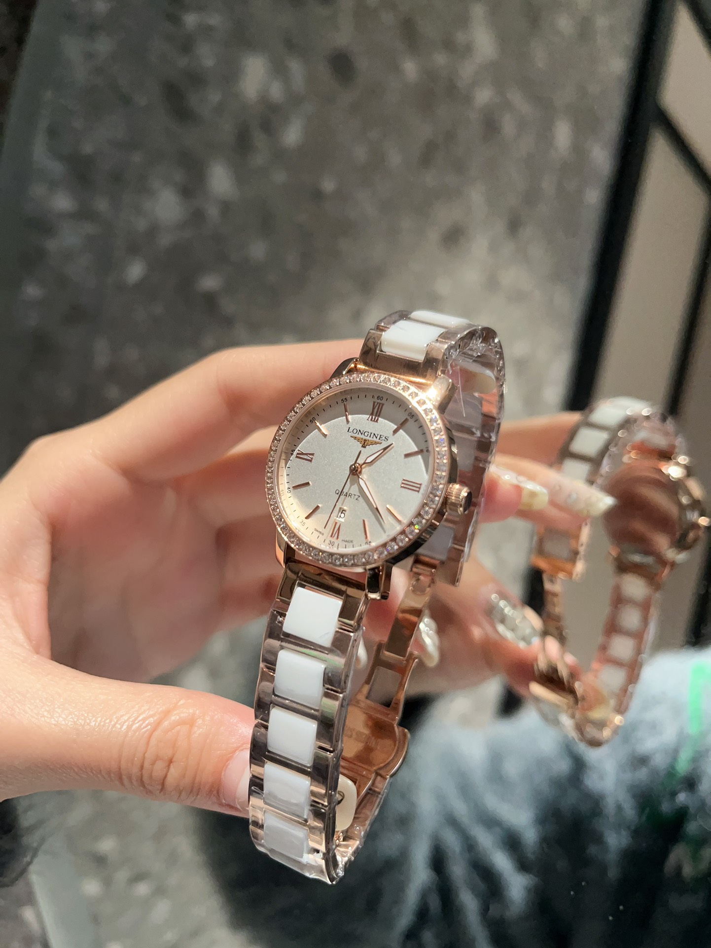 TOP LONGINES Watch 30x8mm - Gold / Silver