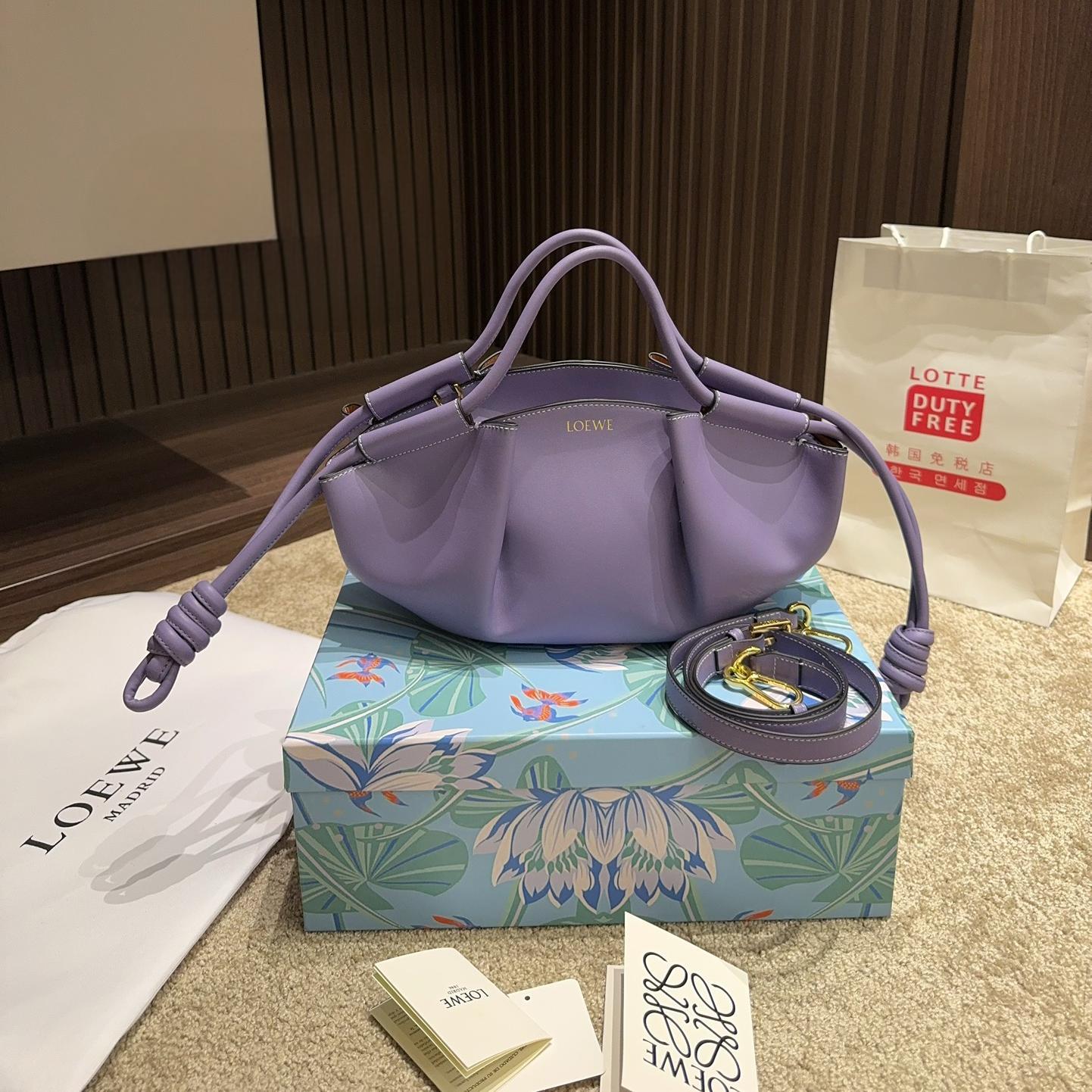 Loewe Shiny Nappa Calfskin Paseo Bag  (Replica)