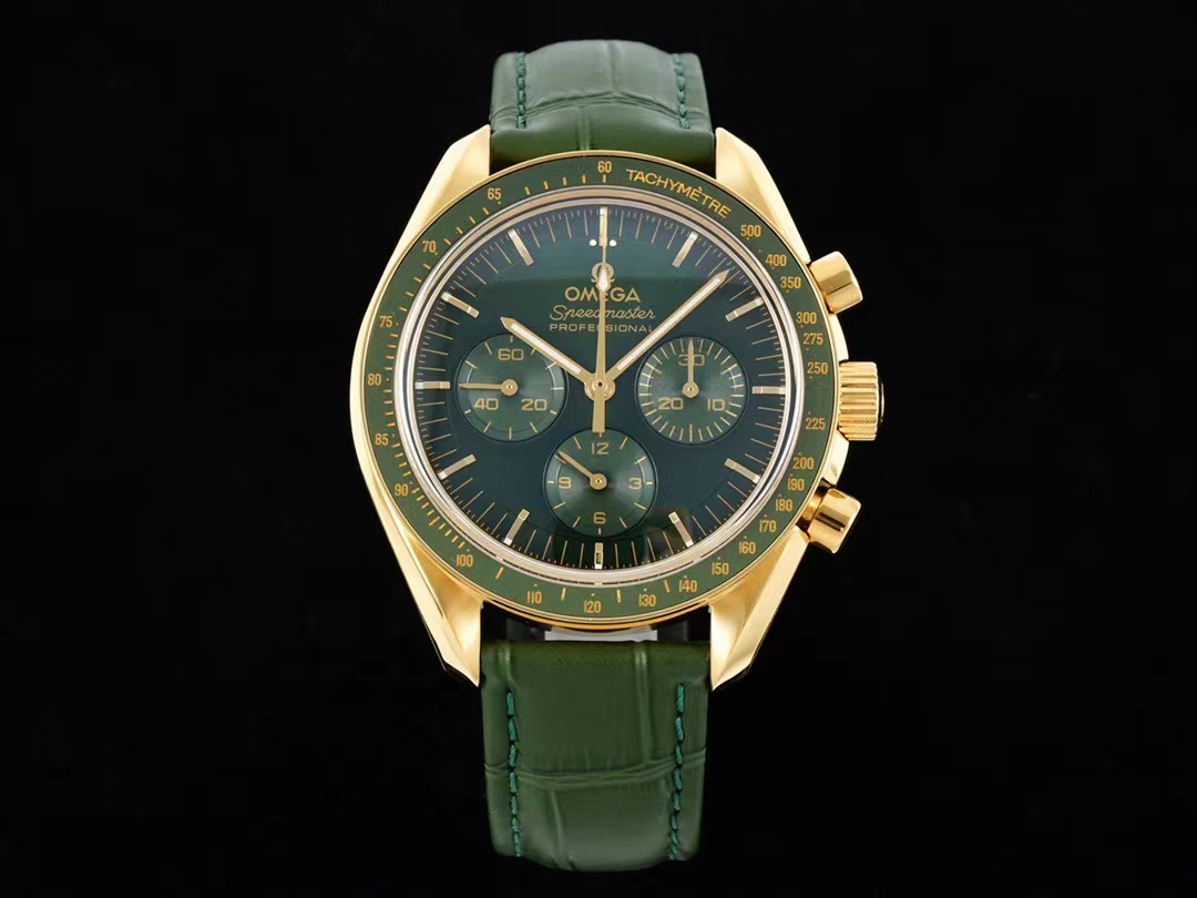 TOP OMEGA Omega Speedmaster Moonwatch Professional Moonshine Gold -42 mm