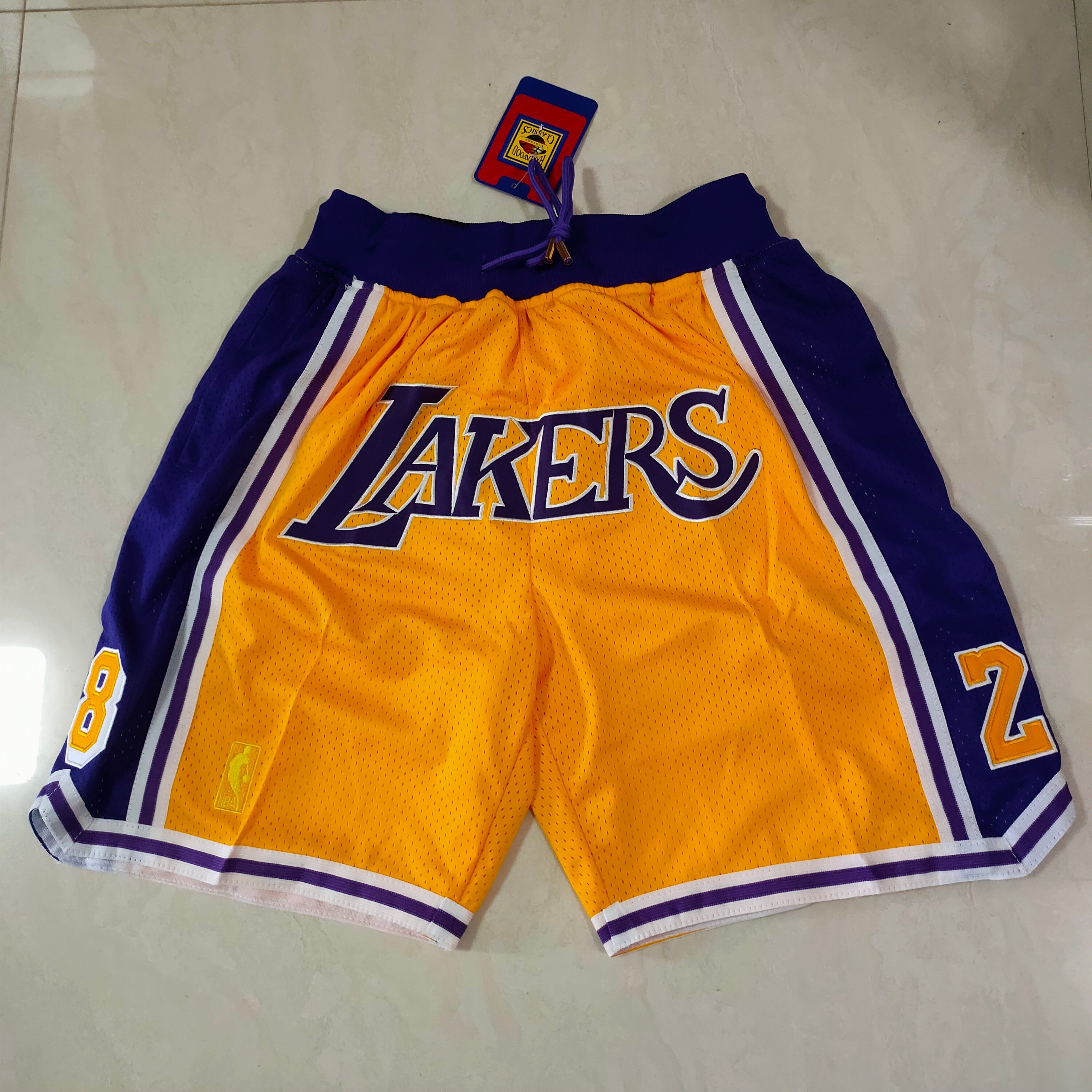 Los Angeles Lakers Yellow 8-24 Juston Pocket Pants