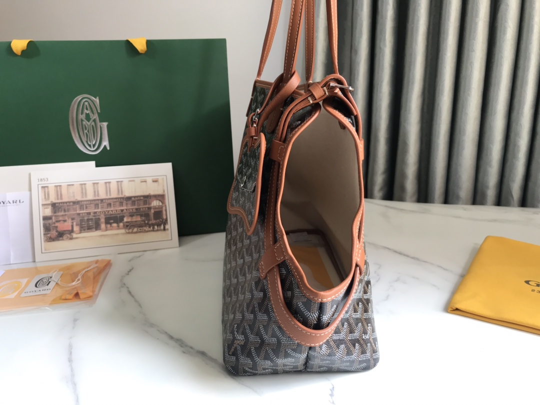 TOP Goyard Chien Gris & Pocket Pet Bag 27*15*33.5 cm - Brown