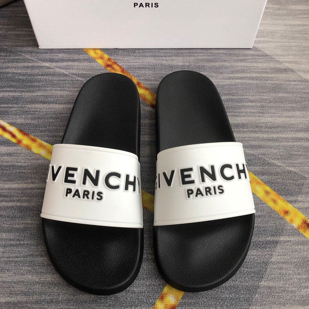 Givenchy Rubber Logo flip-flops Slide Sandal(Replica)