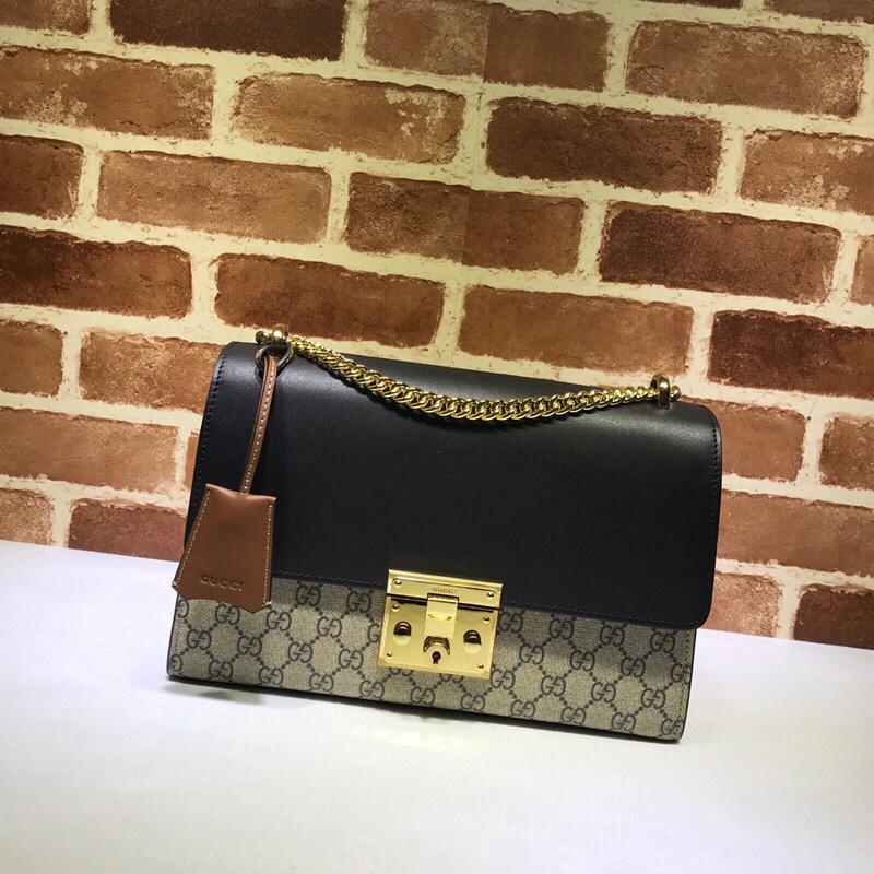 TOP GUCCI Padlock Supreme Medium 30x19x10cm Bag