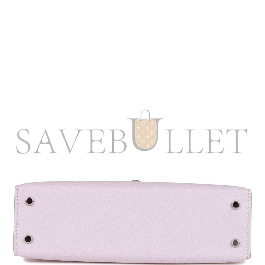 HERMES MINI KELLY EPSOM PALLADIUM HARDWARE (19*12*5.5cm)