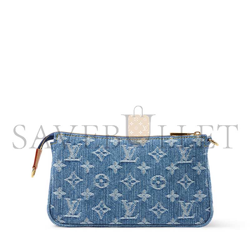 LOUIS VUITTON DENIM POCHETTE ACCESSOIRE CARGO M27602 (23.5*14*3cm)