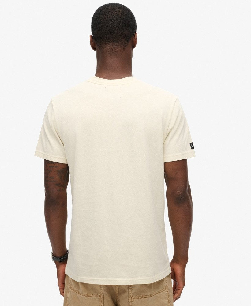 Workwear Gasoline Graphic Tee | Rice White