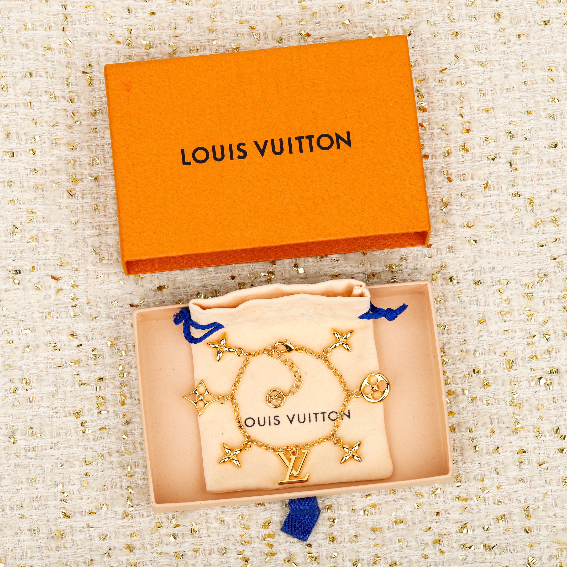 TOP Louis Vuitton LV Bracelet - Gold