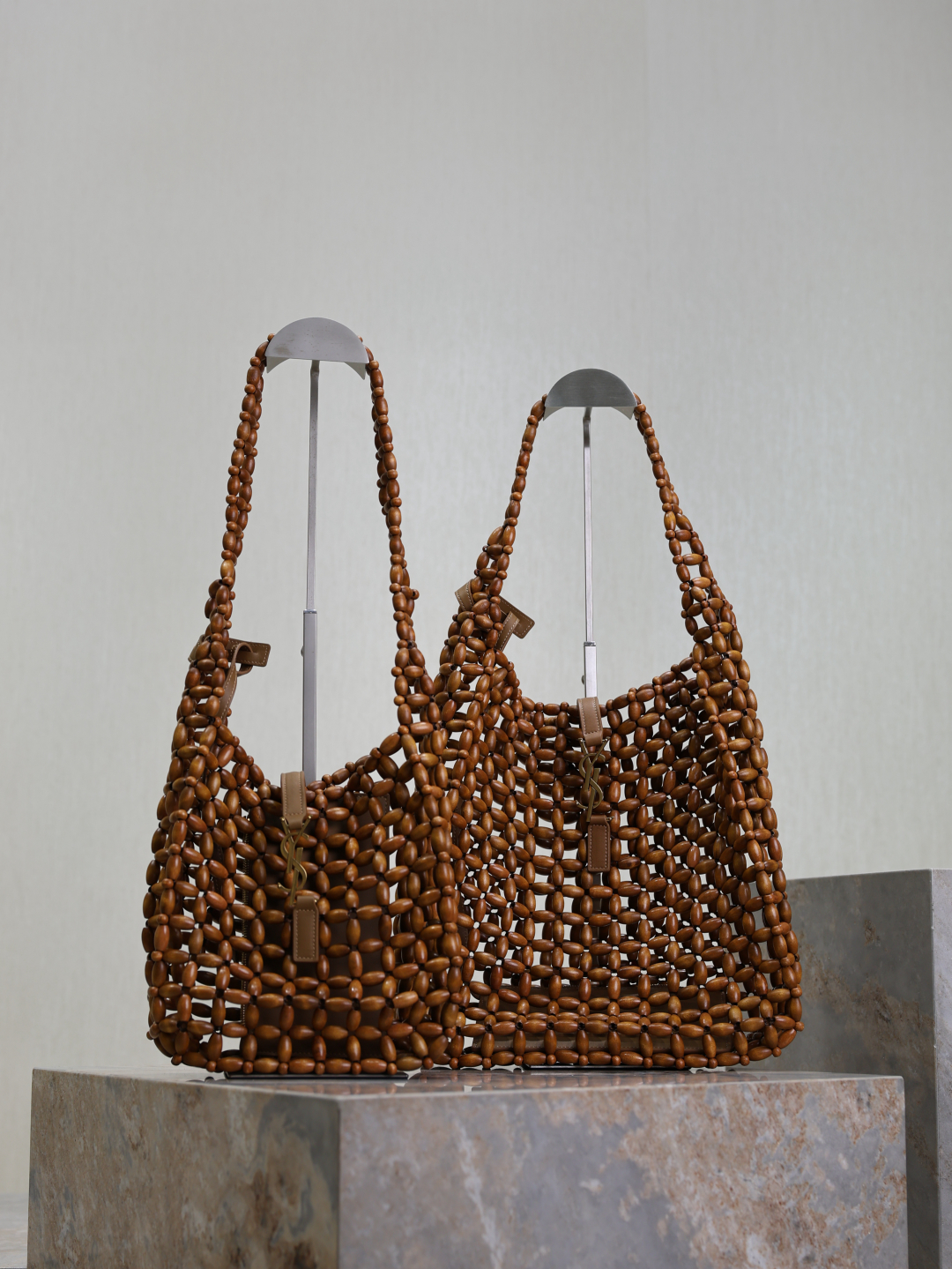 TOP Yves Saint Laurent YSL Le 5A7 Bag Hand-Woven Bag 23×22×8.5cm/30×35×10cm - Brown