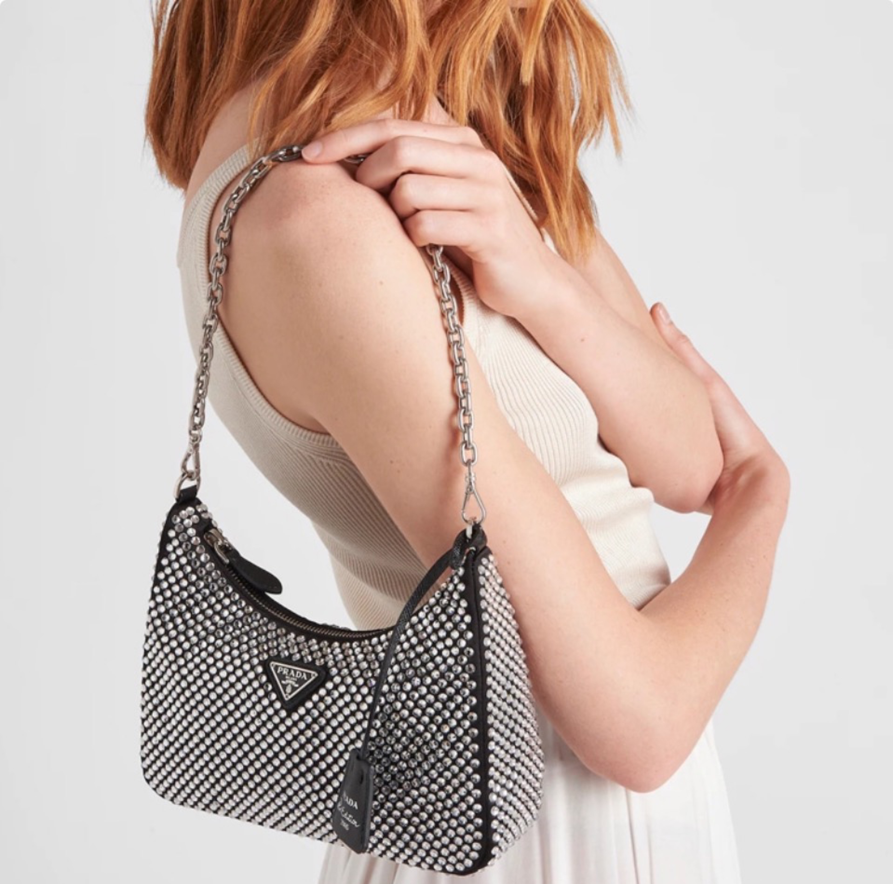 Prada Re-Edition  Crystal  Shoulder Messenger Bag （Replica）