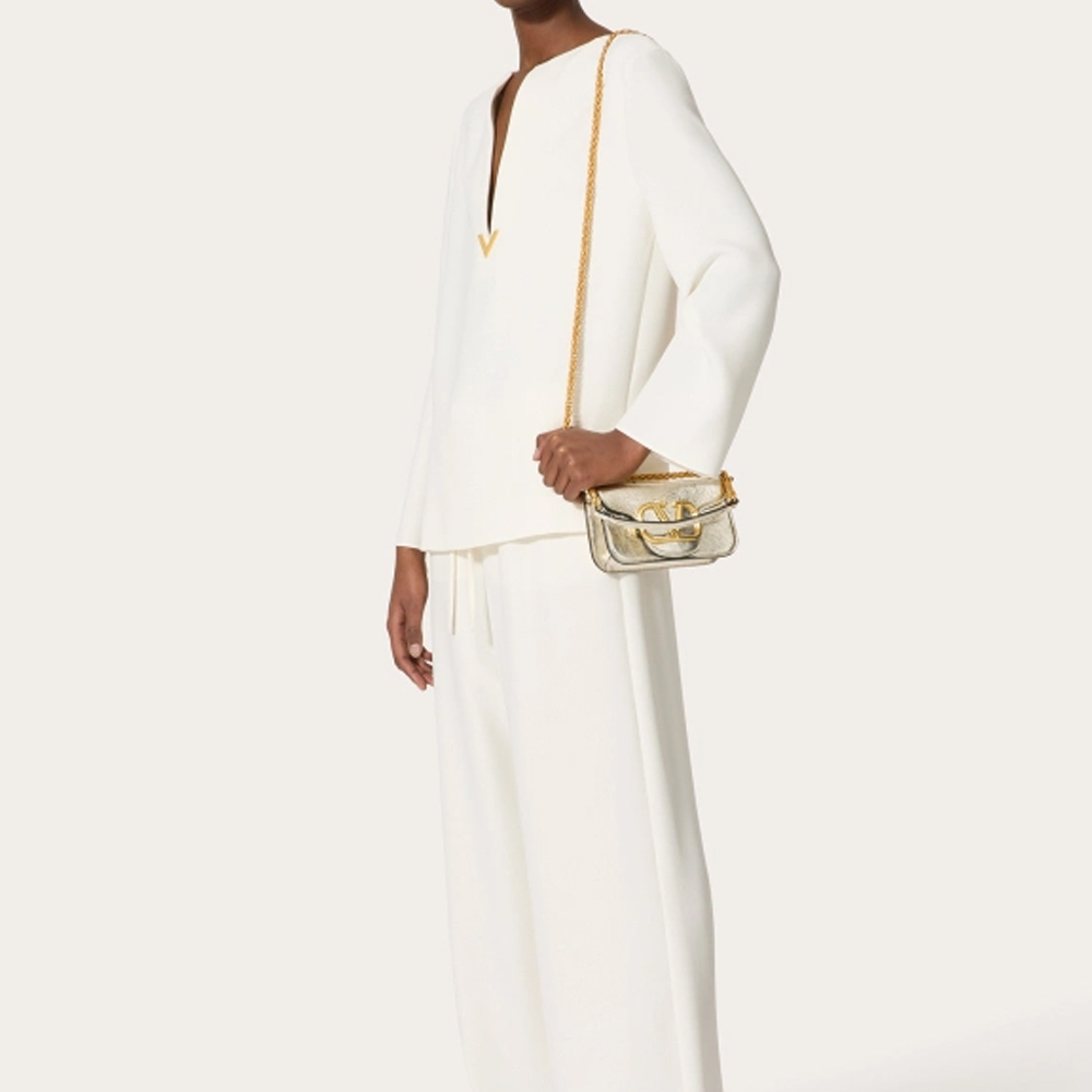 Valentino GARAVANILOcò Metallic Calfskin Bag  (Replica)