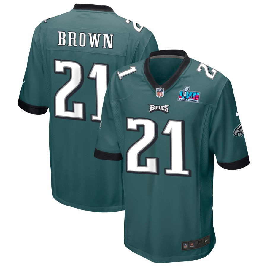 Sydney Brown Philadelphia Eagles  Super Bowl LVII Game Jersey - Midnight Green