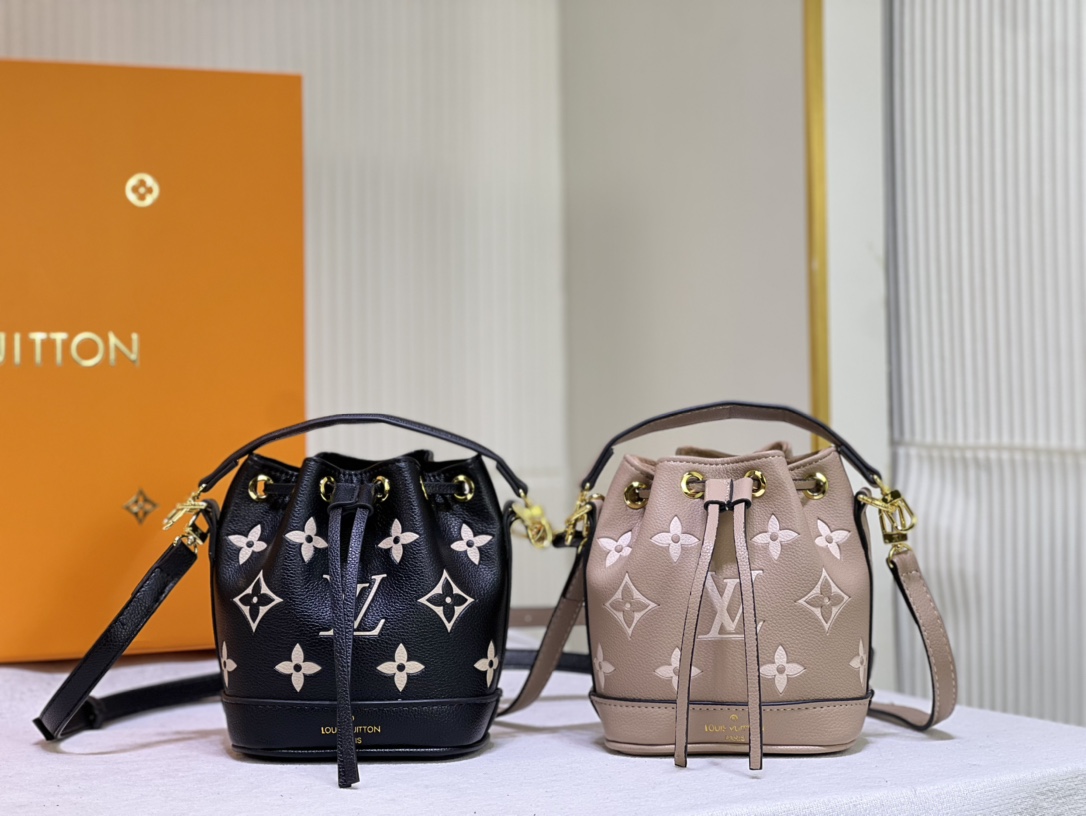 TOP Louis Vuitton LV  Noe Monogram Bag 13 x 16 x 10cm-2 colors