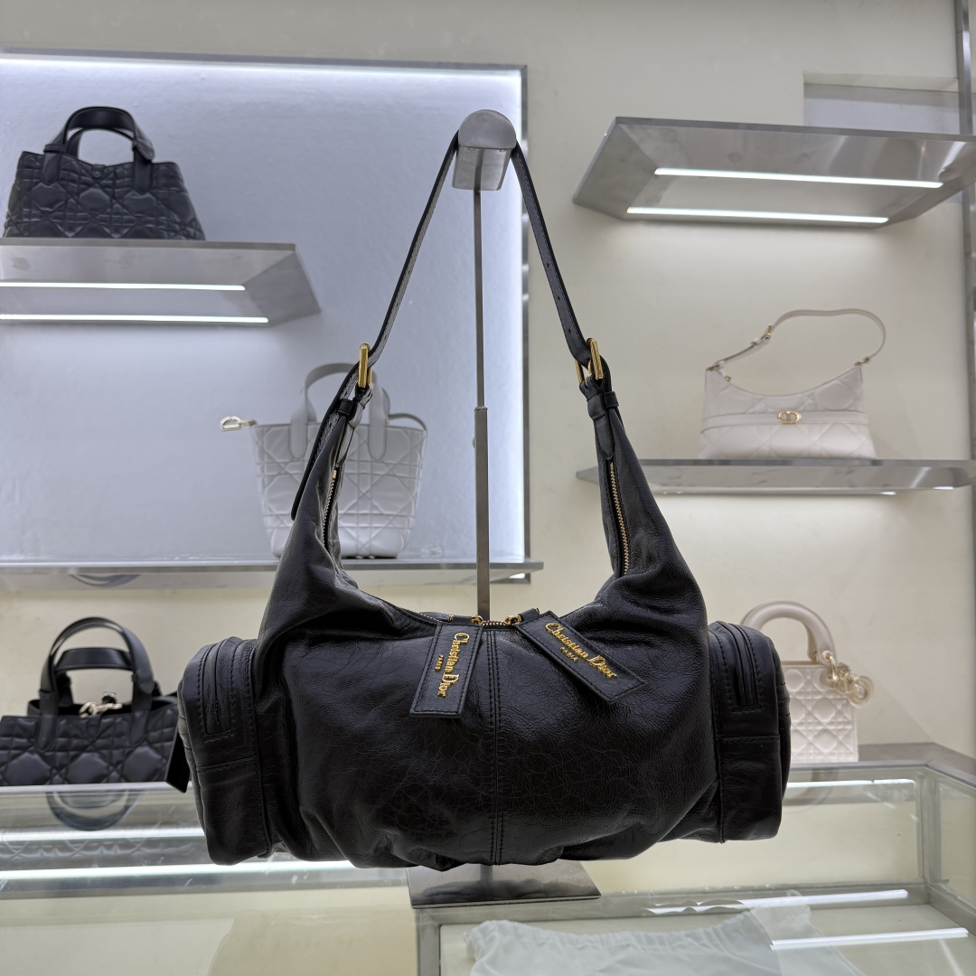 TOP Christian Dior Grand Tour Multipocket Bag 30.5x18x16cm - Black