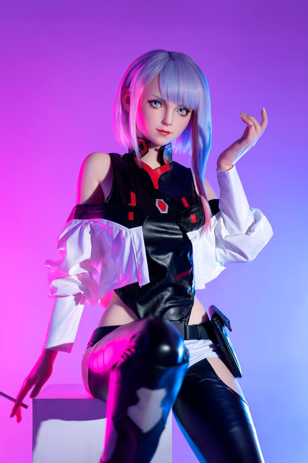 156cm/5ft1 E-cup Game Lady Silicone Anime Sex Doll Lucyna Kushinada