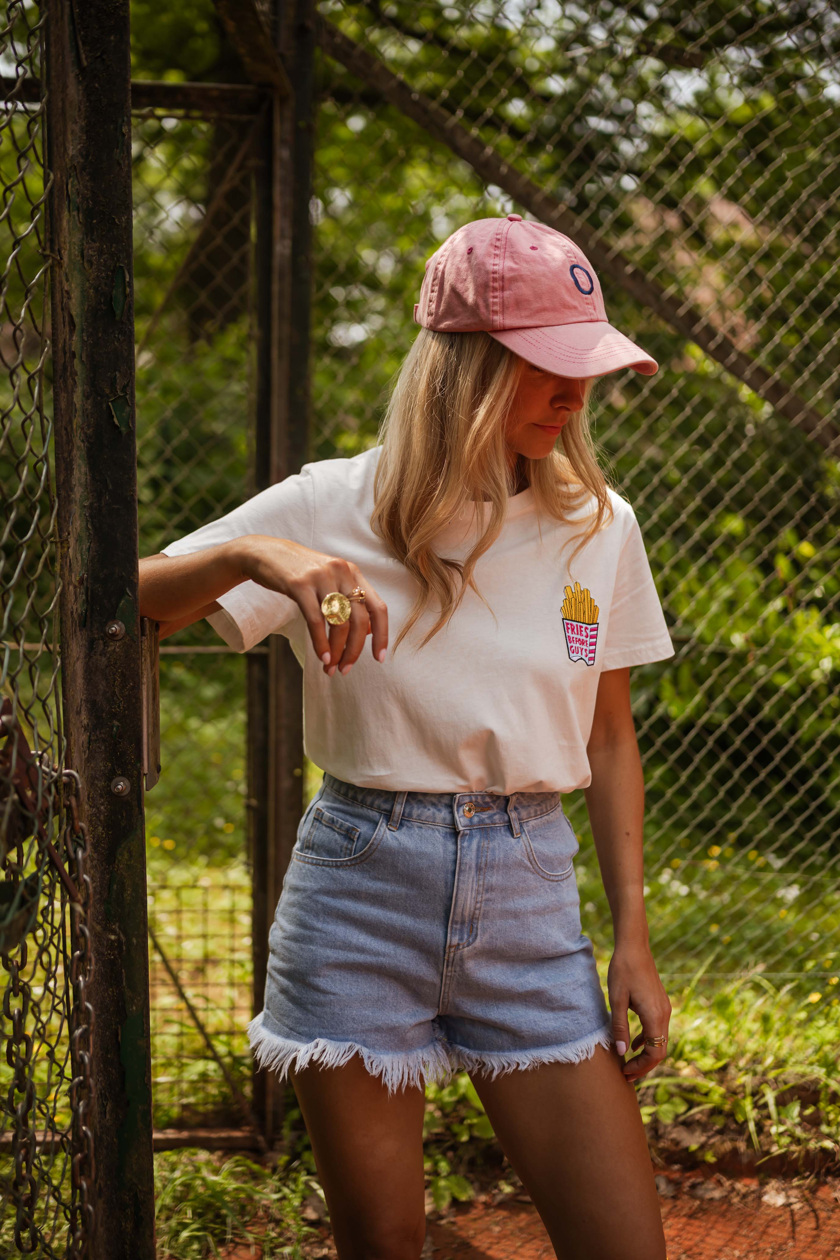 Fries t-shirt - ecru