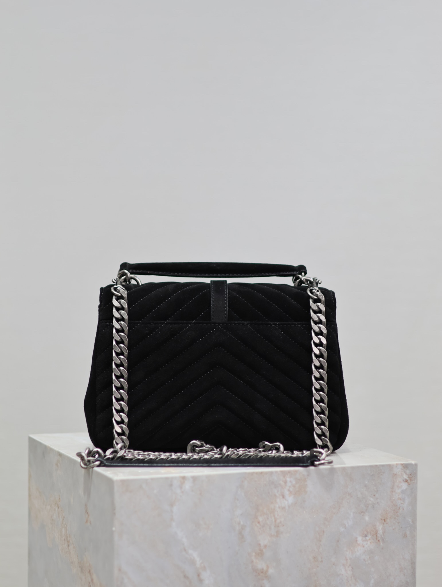 TOP Yves Saint Laurent YSL College Bag Fringe Suede Medium 24X17X6.5cm - 3 Color