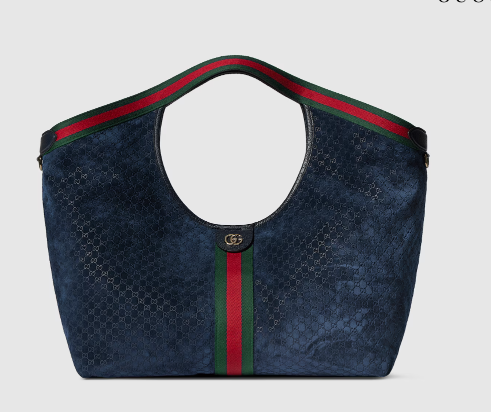 TOP GUCCI Giglio Tote Bags 60 x 47 x 16 cm - Blue