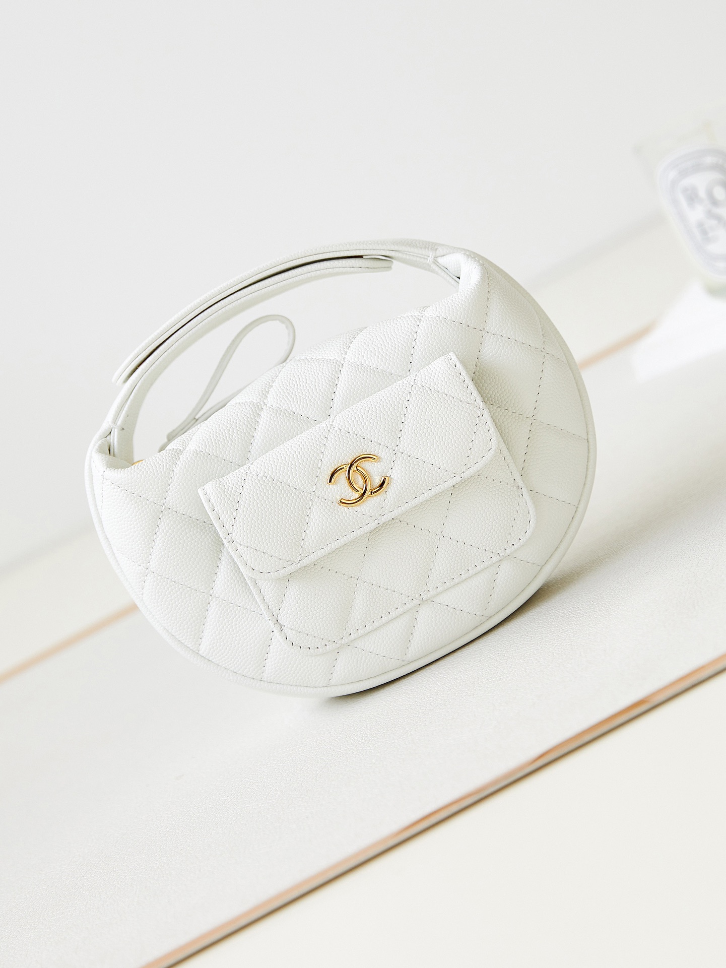 TOP CHANEL Mini Round Hobo Pouch Bag 16x16x5.5cm - 3 Color