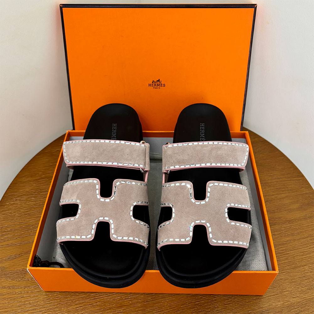 Hermès Chypre leather sandals （Replica）