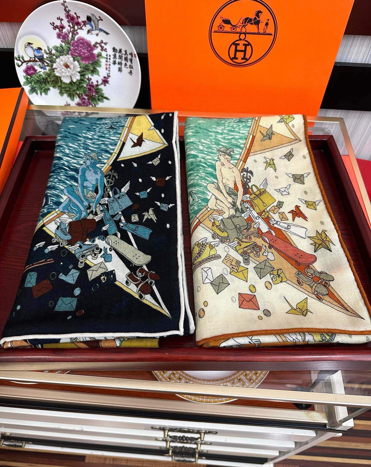 TOP HERMES Cashmere Scarf 65*185cm - 2 Color