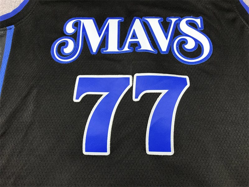 Men's Jersey 2024 Season Mavericks #77 Black City Edition DONCIC