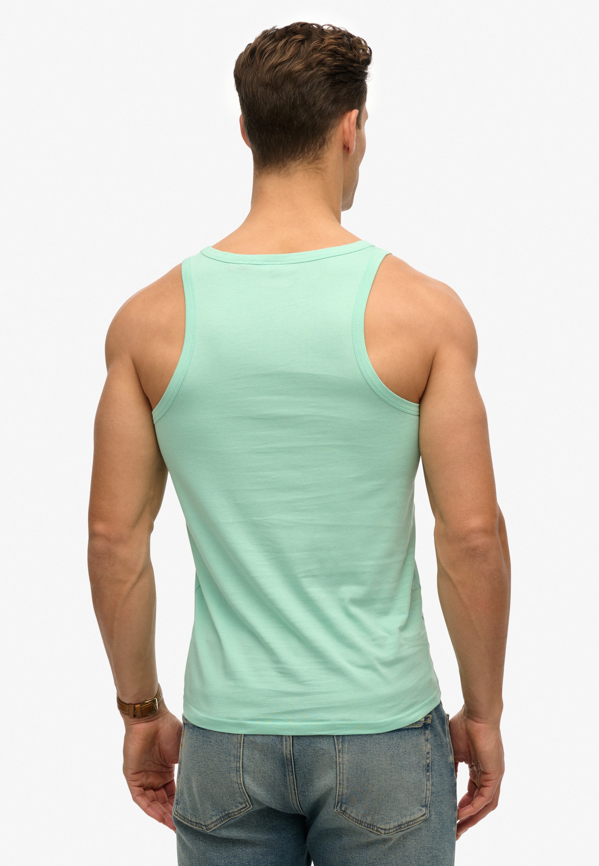 Essential Logo Tank Top | Spearmint Light Green