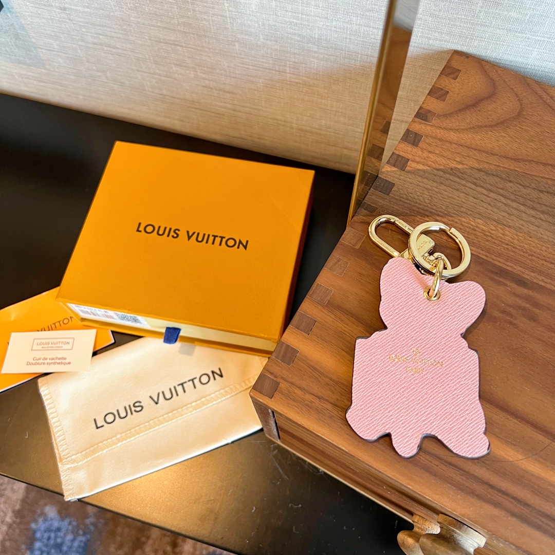 TOP Louis Vuitton LV Tiger Keychain-Brown