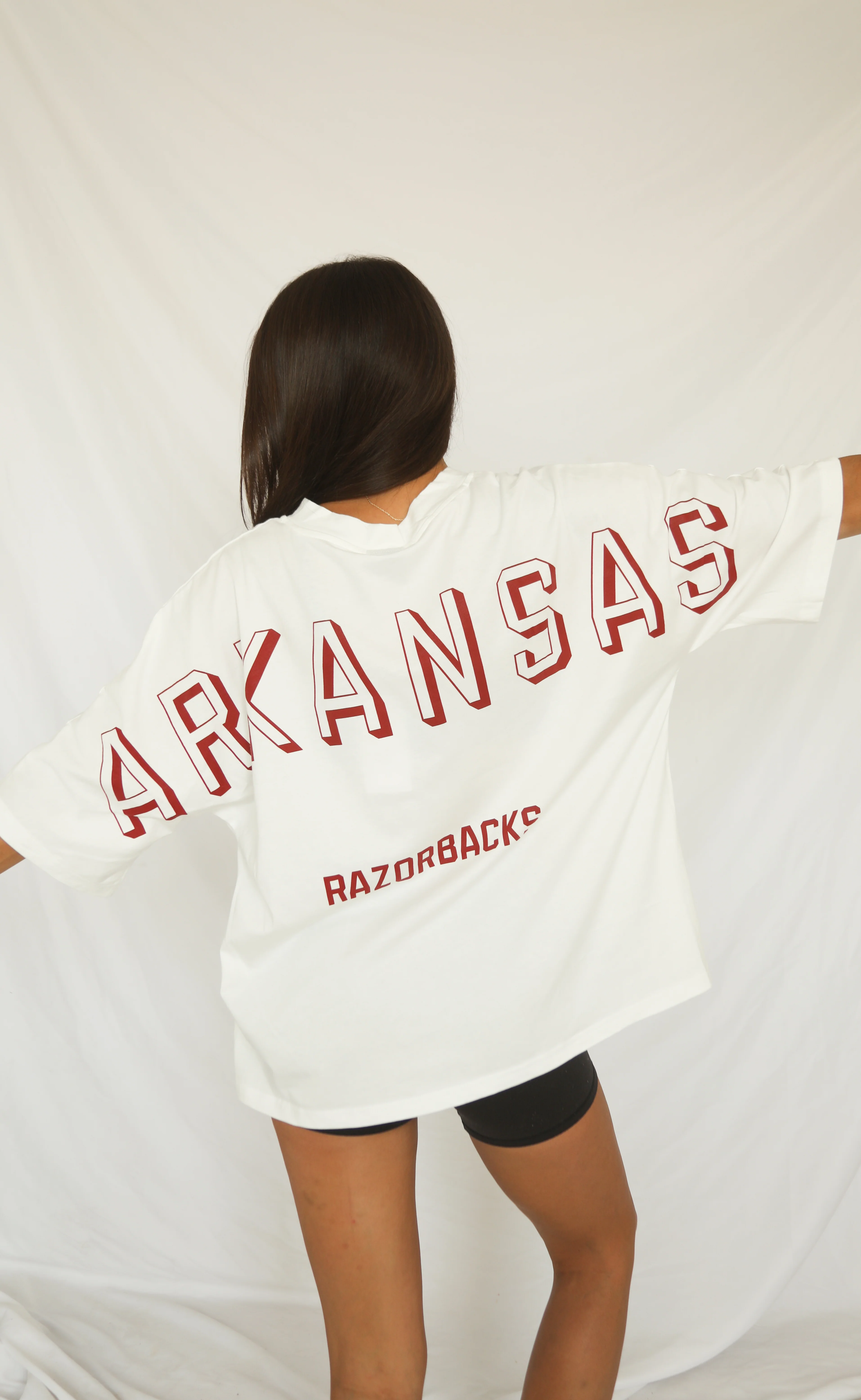 arkansas oversized tee
