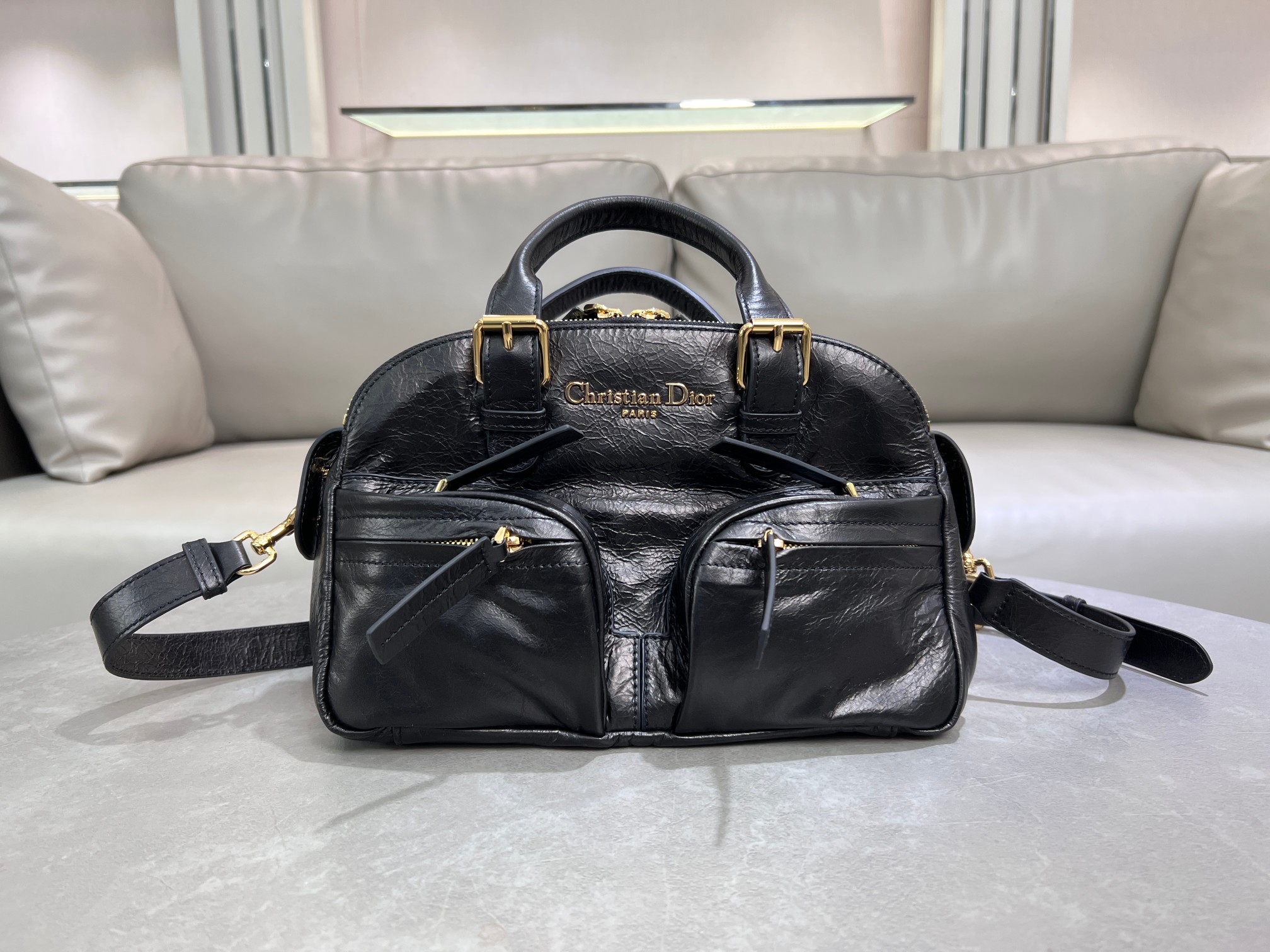 TOP Christian Dior Grand Tour Bag - 28×19×9.5cm - Black
