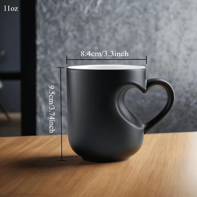 💫Heart-Shaped Colour Changing Ceramic Mug☕💕