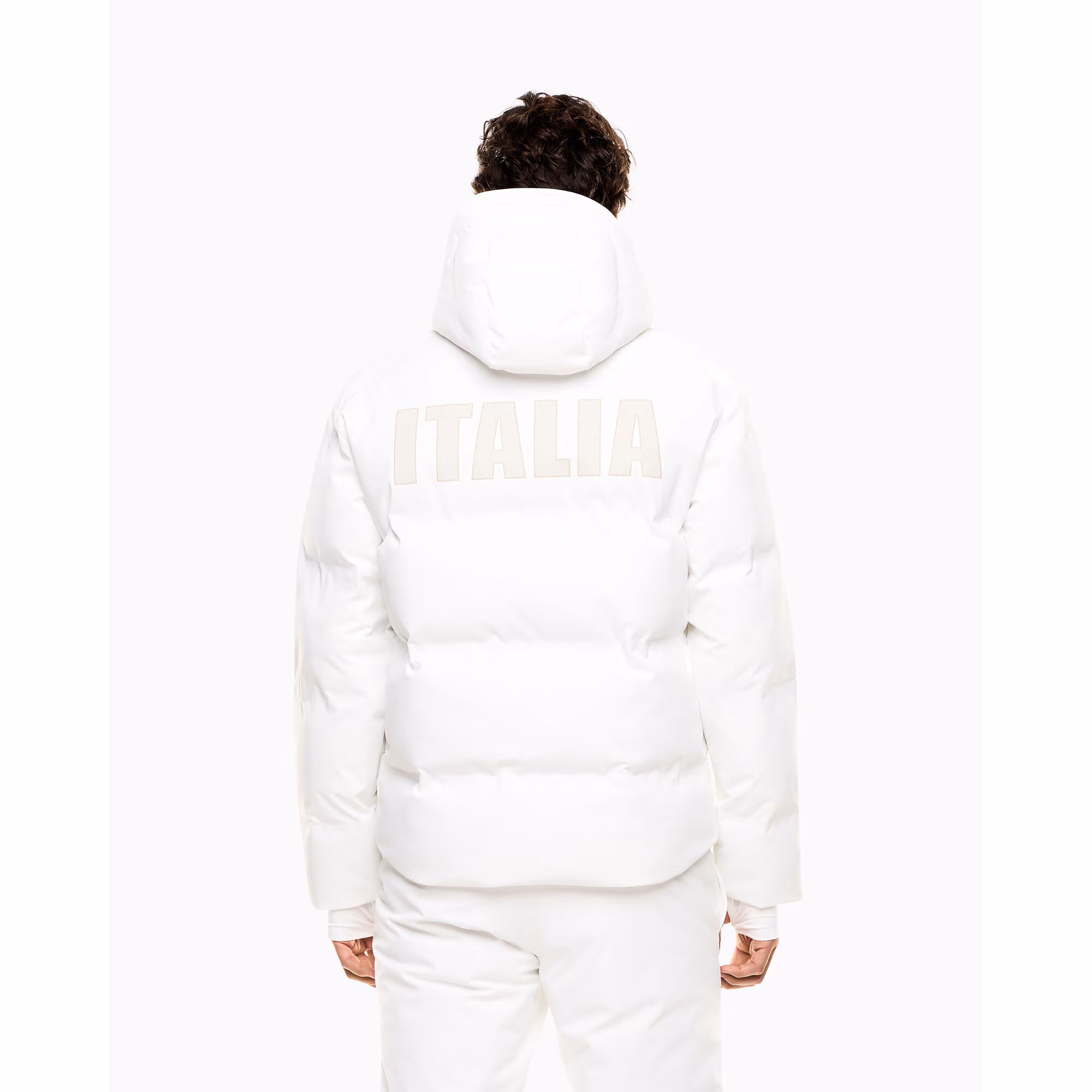 Team Italy EA7 Emporio Armani Ski Puffer Jacket - White