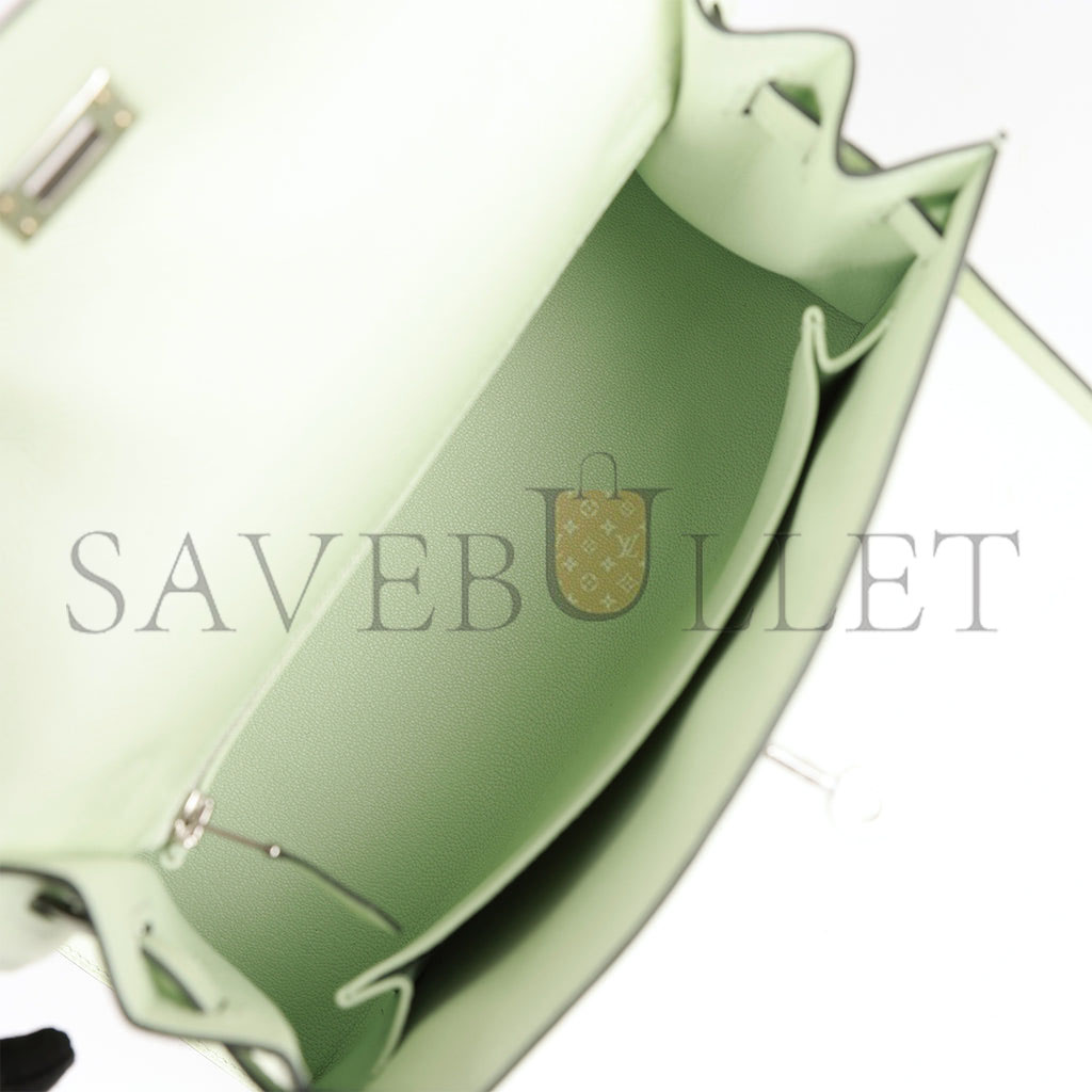 HERMES KELLY 25 EPSOM PALLADIUM HARDWARE (25*17*7cm)