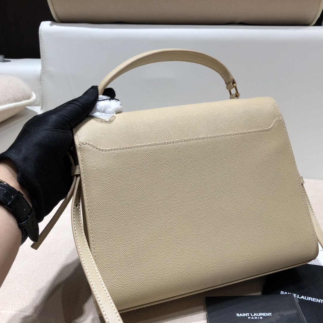 TOP Yves Saint Laurent YSL Cassandra Top Handle Bag - GHW