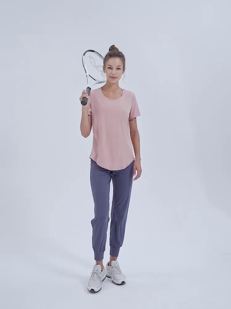 Womens Seamless Bare-Sensation Tee