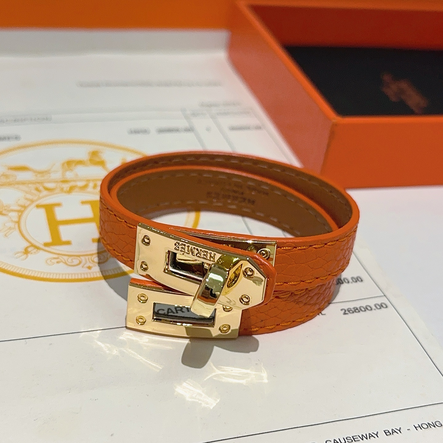 TOP HERMES Bracelet- Orange