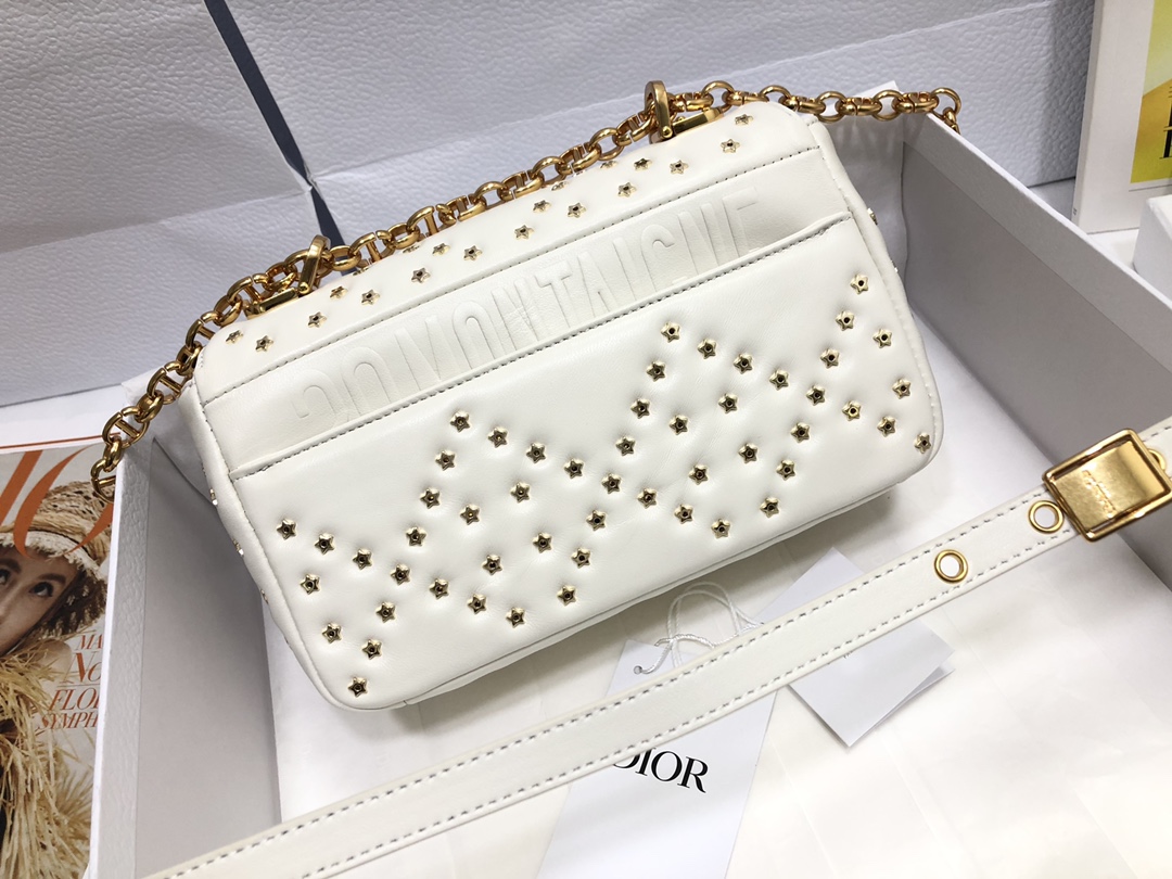 TOP Christian Dior Caro Bag 20 x 12 x 7 cm - Pentagram White