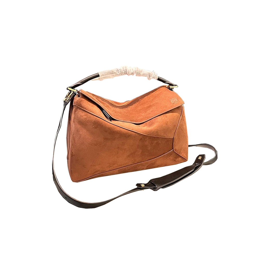 LOEWE Suede Puzzle Bag (10A Mirror Version)