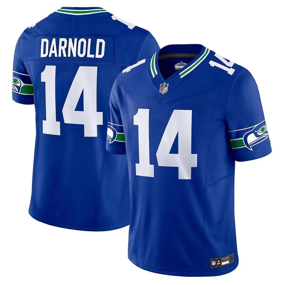 Men's Sam Darnold #14 Seattle Seahawks Limited Stitched Jersey - Royal