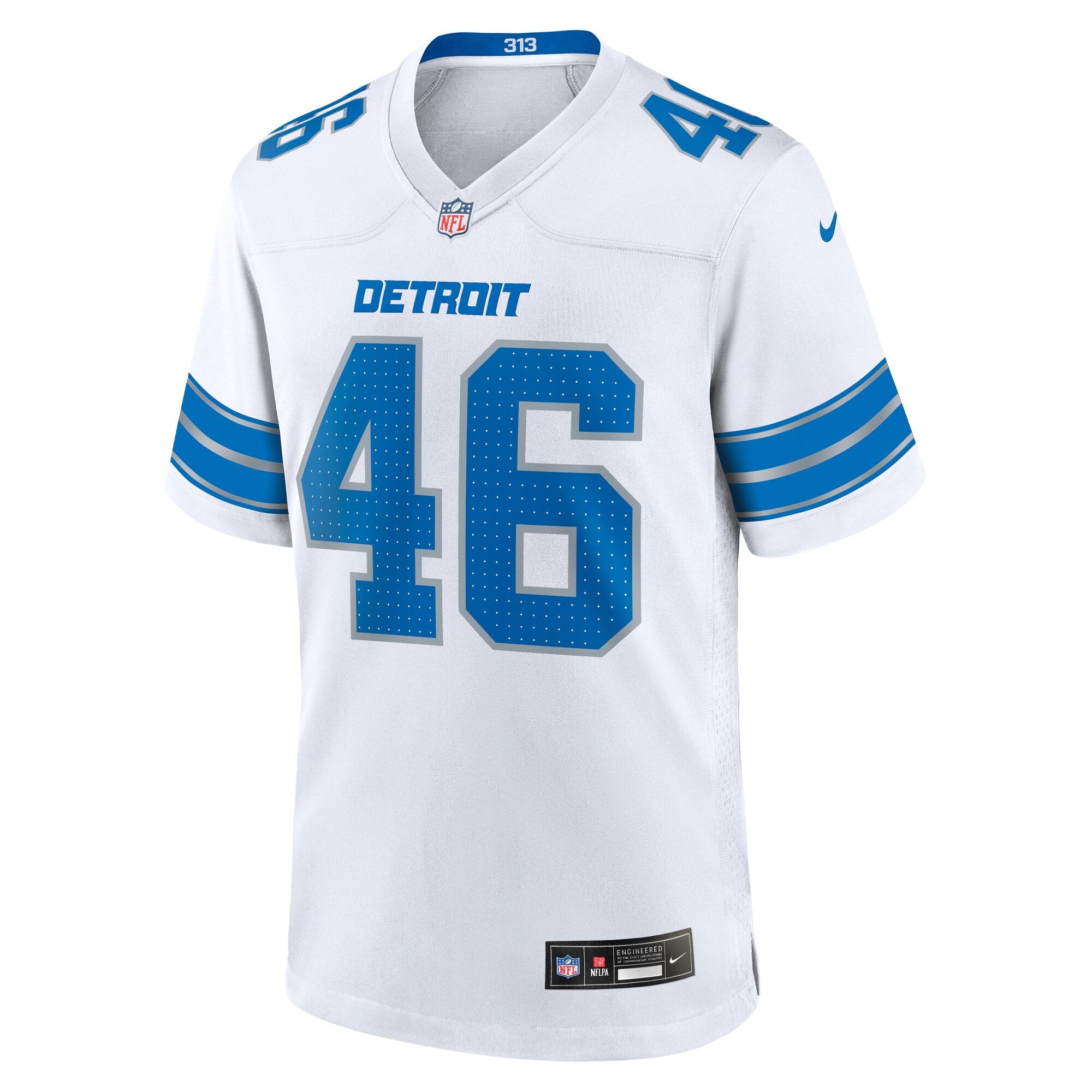Jack Campbell Detroit Lions  White Game Jersey -  White