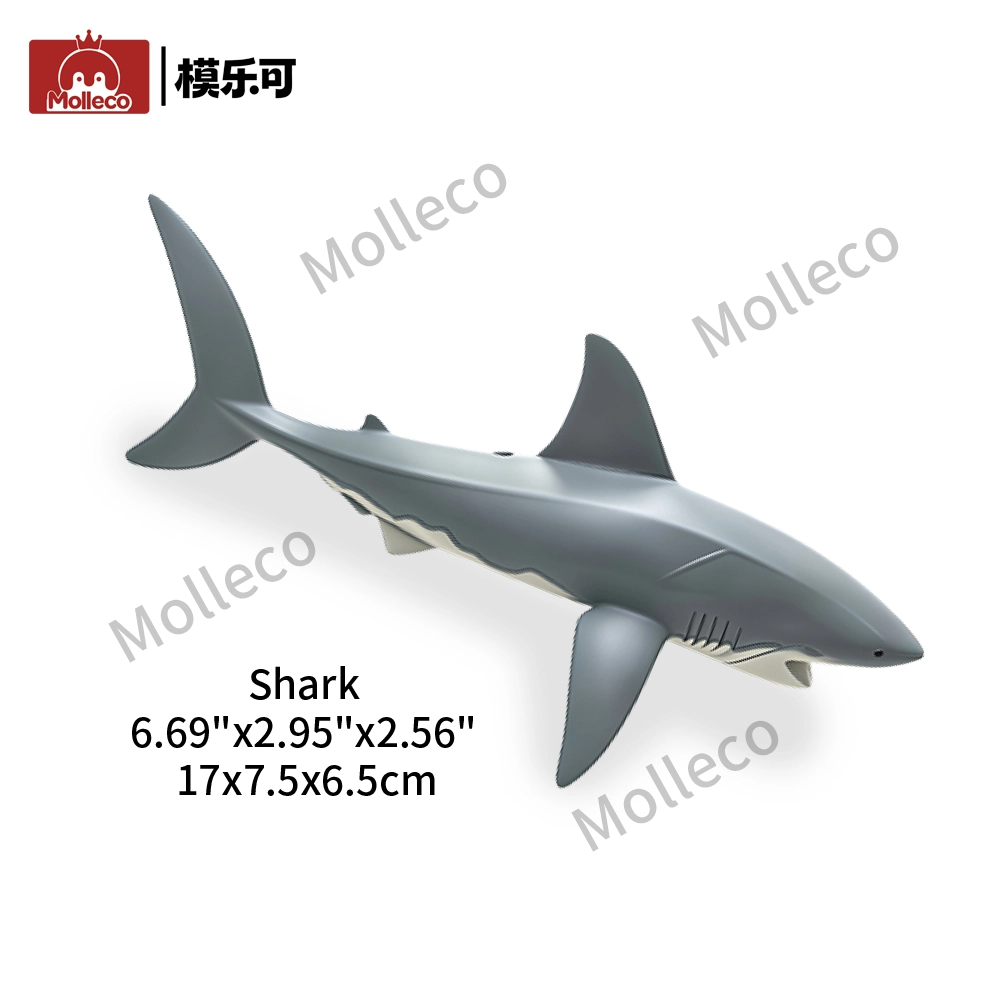 Molleco Marine  Animal Figure Toys for Kids and Children Shark CP023-2