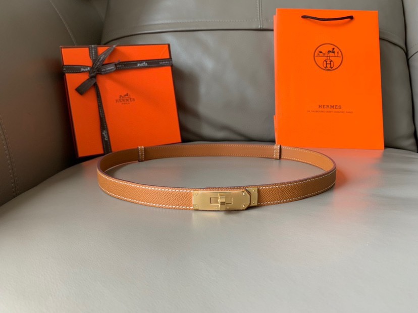 TOP HERMES Cowhide Belt - 1.8CM - 36 Color