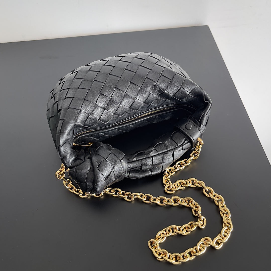 TOP Bottega Veneta BV Mini Jodie Bag  27*9*23cm - Black