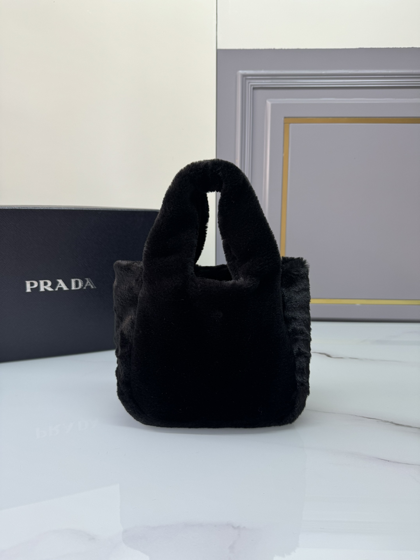 TOP PRADA Wool Mini Bag 18x15.5x10cm - 2 Color